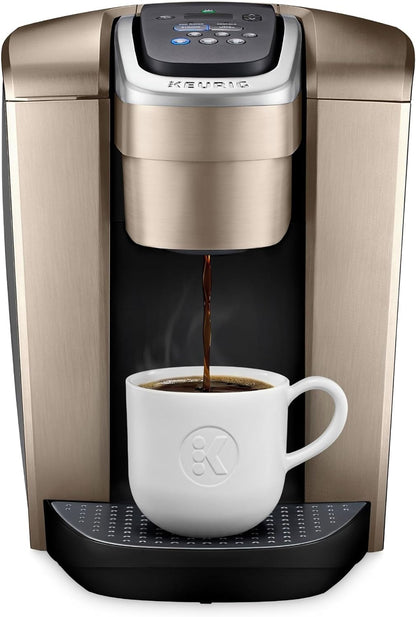 K-Elite Single Serve K-Cup Pod Coffee Maker, Brushed Gold