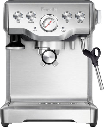 Breville - the Infuser Manual Espresso Machine with 15 bars of pressure, Milk Frother and Water filtration - Silver