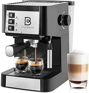 CASABREWS 20 Bar Espresso Machine, Professional Espresso Coffee Maker with Milk Frother Steam Wand, Compact Cappuccino Machine and Espresso Maker