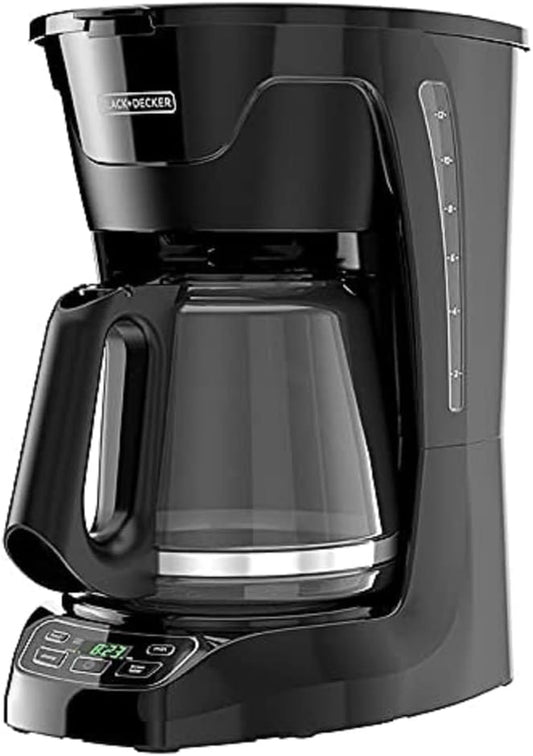 12-Cup* Programmable Coffeemaker, Black